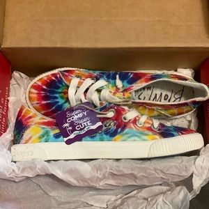 Blowfish Fruit Rainbow Tie Dye Sneakers Size 8